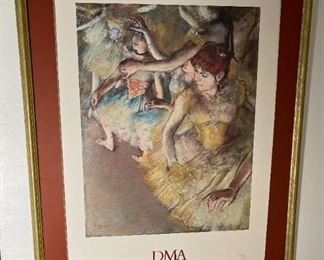 Degas Ballet Dancers on the Stage Framed Poster Print	Frame: 34 x 25in	HxWxD
