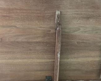 Vintage MCM Carl Bissman Solid Walnut Dining Table w/4 Chairs Mid Century Modern	Table: 29x42x28-72-82-92in	HxWxD
