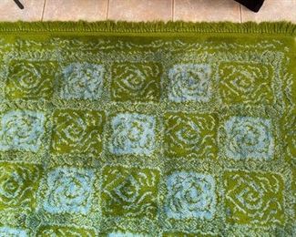 Vintage Karastan Alexel 6571 Turquoise Tile Wool Rug	112x72in	
