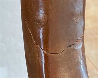 Vintage Wood Frame Upholstered Settee Bench Loveseat	36x45x26in	HxWxD
