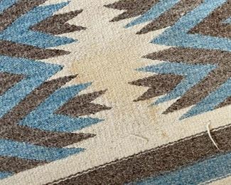 Handwoven Mexican Saddle Blanket	30x59in	
