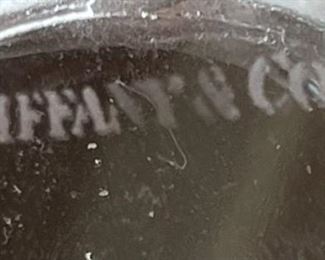 2pc Tiffany & Co Candle Holders Rock Cut Votive PAIR	3x3.25x3.25in	HxWxD
