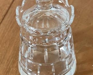 William Yeoward Castle Crystal Sugar Container	4.75x3in diameter	
