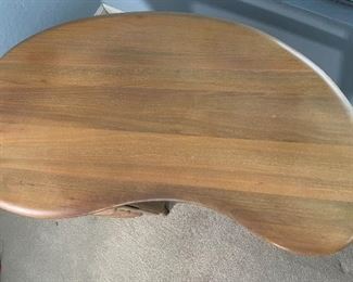 Vintage MCM Carl Bissman Solid Walnut Kidney Desk	28 x 48 x 26in	HxWxD

