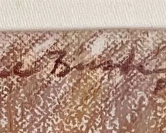 Original Art Jill Bush Ballerina Pastel Drawing	Frame: 18 x 20in <BR>Image: 11.5 x 13.25in	
