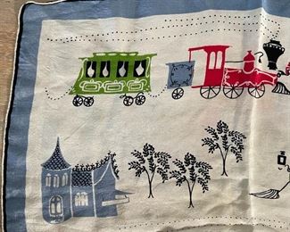 MCM Pat Prichard Handkerchief Trains Hankie	16.5x16.26in	HxWxD
