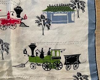 MCM Pat Prichard Handkerchief Trains Hankie	16.5x16.26in	HxWxD
