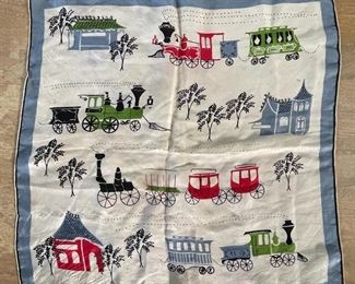 MCM Pat Prichard Handkerchief Trains Hankie	16.5x16.26in	HxWxD
