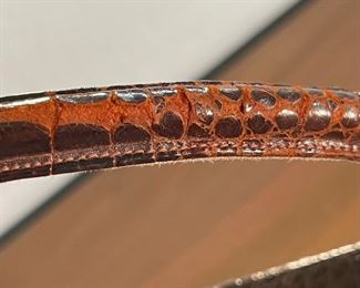 Vintage Lucille De Paris Alligator Purse Handbag	8.5x9.5x2.75in	HxWxD
