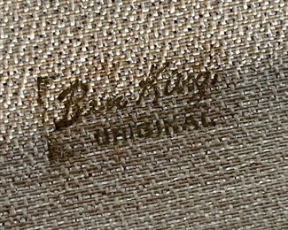 Vintage Bergdorf Goodman  Silver Purse Handbag	5.5x8.25x.5in	HxWxD
