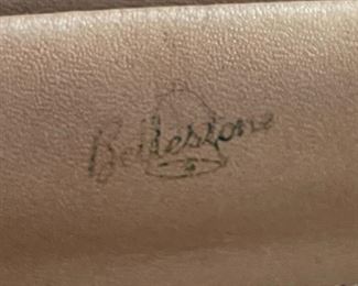 Vintage Bellestone Lizard Purse Handbag	5.25x13x1in	HxWxD
