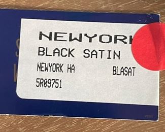 Stuart Weitzman  Black Satin Purse Handbag	4.5x8.75x3in	HxWxD
