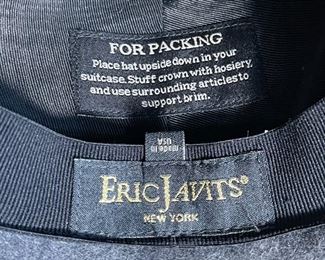 Eric Javits Hat Wool Felt	7x12x14in <BR>Inside diameter  : 6.25in	
