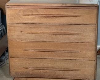 Vintage MCM Carl Bissman Solid Walnut 4 Drawer Dresser	32 x 32.5 x 20in	HxWxD
