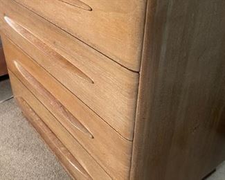 Vintage MCM Carl Bissman Solid Walnut 4 Drawer Dresser	32 x 32.5 x 20in	HxWxD
