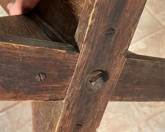 Antique Arts & Crafts Mission Oak Coat Stand Hat Tree	67x18.5x18.5in	HxWxD
