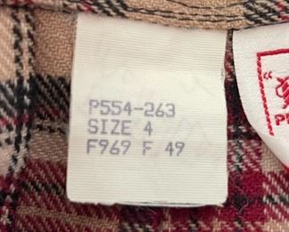 Pendleton Petite Wool Long Skirt Brown/Black/Red	SZ: 4<BR>27.5in Long	
