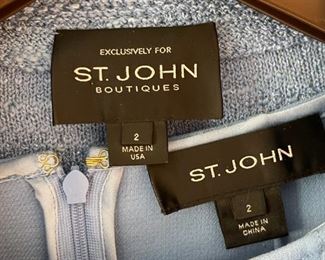 St. John Boutiques Blue dress/coat	Size: 2	
