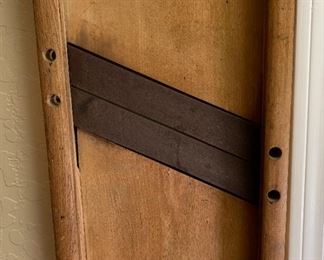 Antique Primitive Wood Mandolin Kitchen Slicer Wall Mount Cabbage Grater	24 x 9 x 2in	HxWxD
