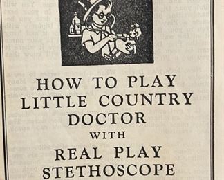 1940s Little Country Doctor   Playset Toy	3x13x8.5in	HxWxD
