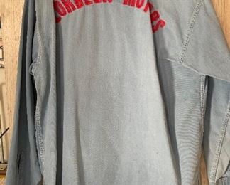 1950s DeSoto Plymouth Service Work Shirt LorBeer Motors	Unmarked mens Med?	
