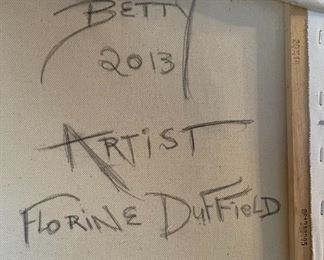 Original Art Portrait Oil Painting Florine Duffield	Frame: 26 x 22in	
