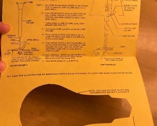 MCM Gerald Thurston Lightolier Table Lamp #1	22 x 14in diameter	
