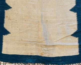 7x4ft 1950s Chimayo Native American Thunderbird Rug #3 LARGE	84x48in	
