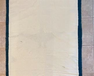 7x4ft 1950s Chimayo Native American Thunderbird Rug #3 LARGE	84x48in	
