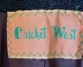 1950s Cricket West Fur Collar Coat	Unmarked Fits like Small	
