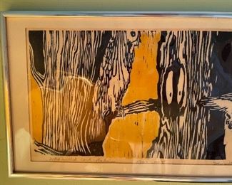 1969 Marieta Spurgeon Owl Litho	10.5x20.25in	
