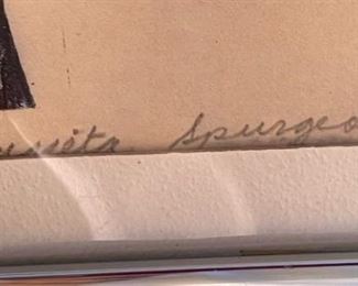 1969 Marieta Spurgeon Owl Litho	10.5x20.25in	
