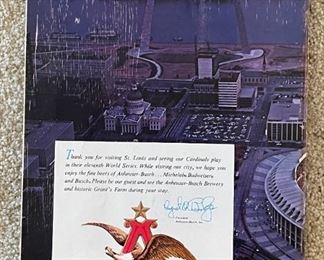 1967 St. Louis Cardinals Boston Red Sox World Series Program MLB	11x8.25in	
