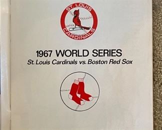 1967 St. Louis Cardinals Boston Red Sox World Series Program MLB	11x8.25in	
