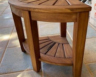 Aqua Teak Kai Corner Shelf	18x22x15.5in	HxWxD
