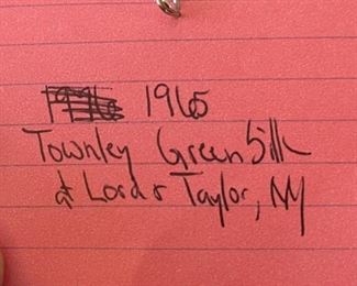 1960s Townley Dress Green	Unmarked, Looks petite size 2-3?	
