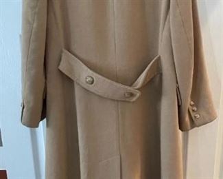 Vintage Fleurette Camel Hair Trench Coat	Unmarked, Looks like small	
