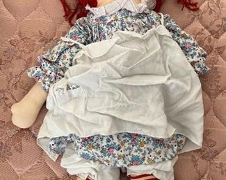 1960s vintage Raggedy Ann & Andy Dolls Knickerbocker	30in long	
