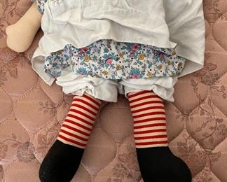 1960s vintage Raggedy Ann & Andy Dolls Knickerbocker	30in long	
