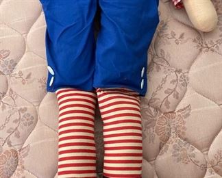 1960s vintage Raggedy Ann & Andy Dolls Knickerbocker	30in long	
