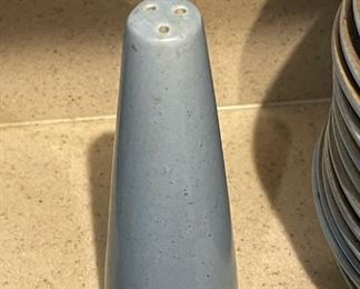 56pc 1960s Vintage Metlox Poppytrail  California Tempo Blue Poppy Trail Dinnerware	56+pieces	
