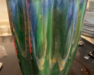 Vintage 1950s Large Mid Century Modern Royal Haeger American Art Pottery Vase	9 inches tall 7 inches diameter	
