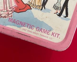 1967 Campus Queen Lunchbox and Thermos by King Seeley	9 x 7 x 4	HxWxD
