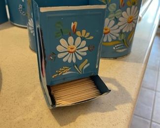 Vintage Ransburg Toothpick/ Matchstick Holder	6 x 3 x 3.5	
