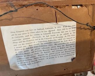 VTG Dong Kingman San Francisco Golden Gate Bridge Watercolor Framed	Fram measurements  7.25 x 9.25	
