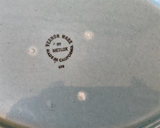 VERNON WARE by METLOX BLUE TULIPS OVAL PLATTER LG 13" X 10" PERFECT CONDITION	13in x 10in	
