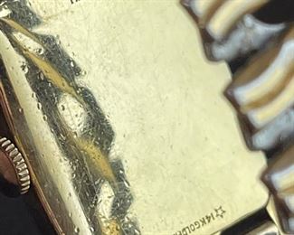 1952 Kirby Hamilton 14k Gold Fill Watch 982 19 jewels Model 1 	Case: 34x25mm	
