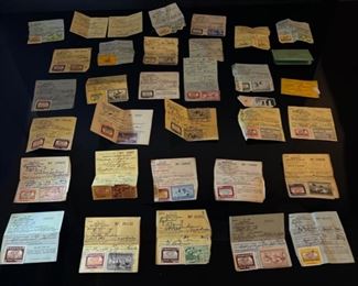 Lot of 30+ Kansas Hunt & Fish Licenses 1930s to 1960s		