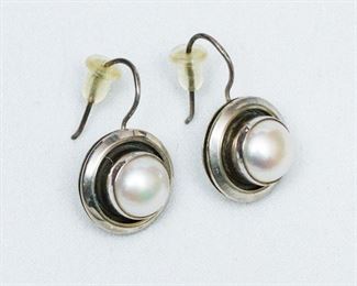 Sterling & Pearl Earrings