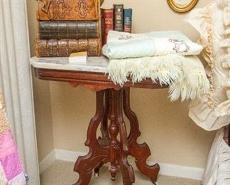 Marble Top Parlor Table